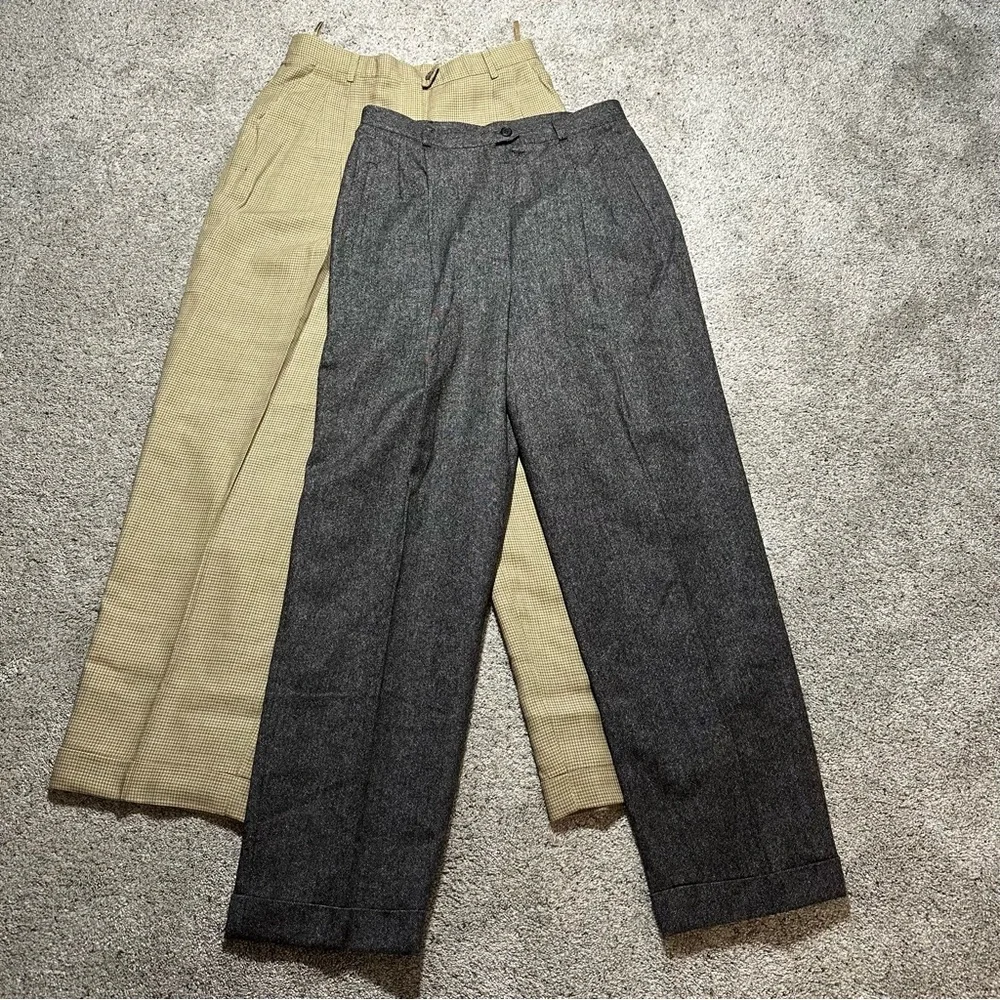Lauren Ralph Lauren Tan and Gray Trousers - Picture 1 of 16